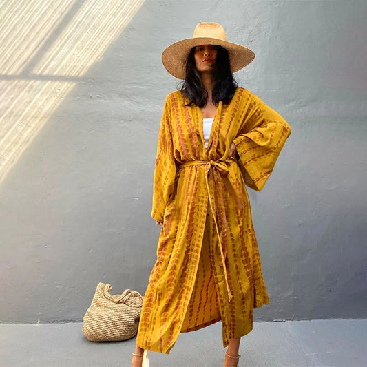 Robe Femme Long Dress Bikini Cover Ups