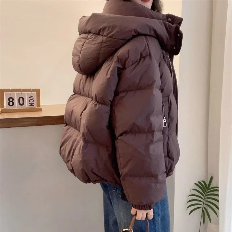 Cotton Parkas Thick Warm Loose Puffer Jacket