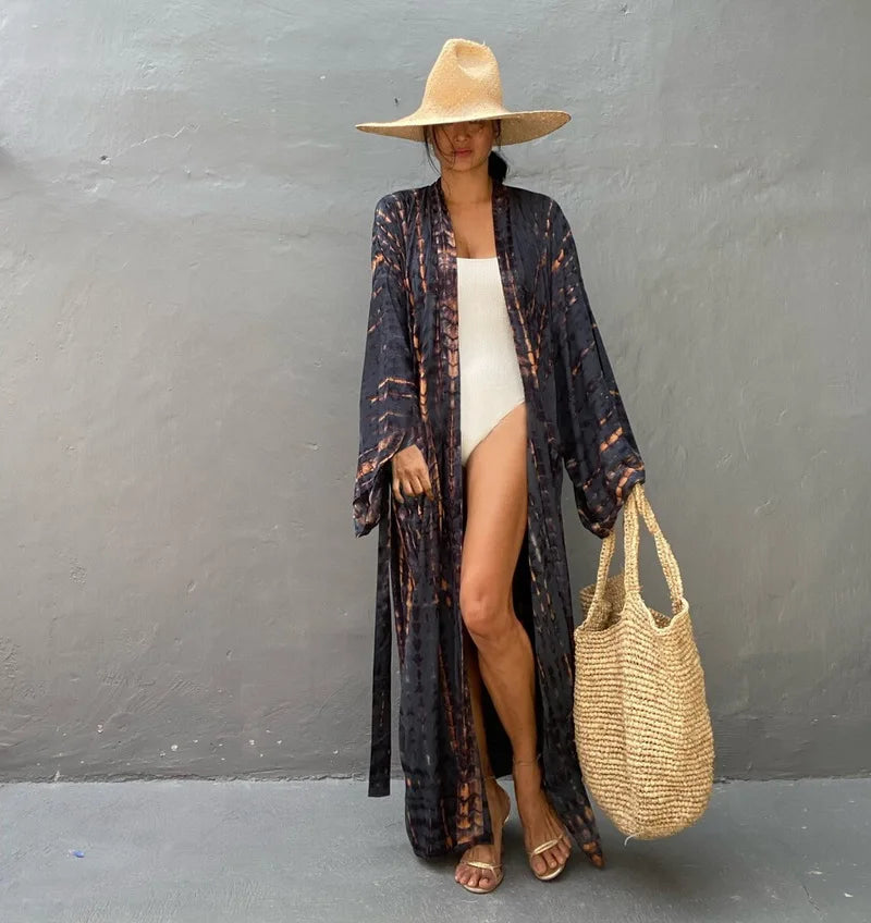Robe Femme Long Dress Bikini Cover Ups