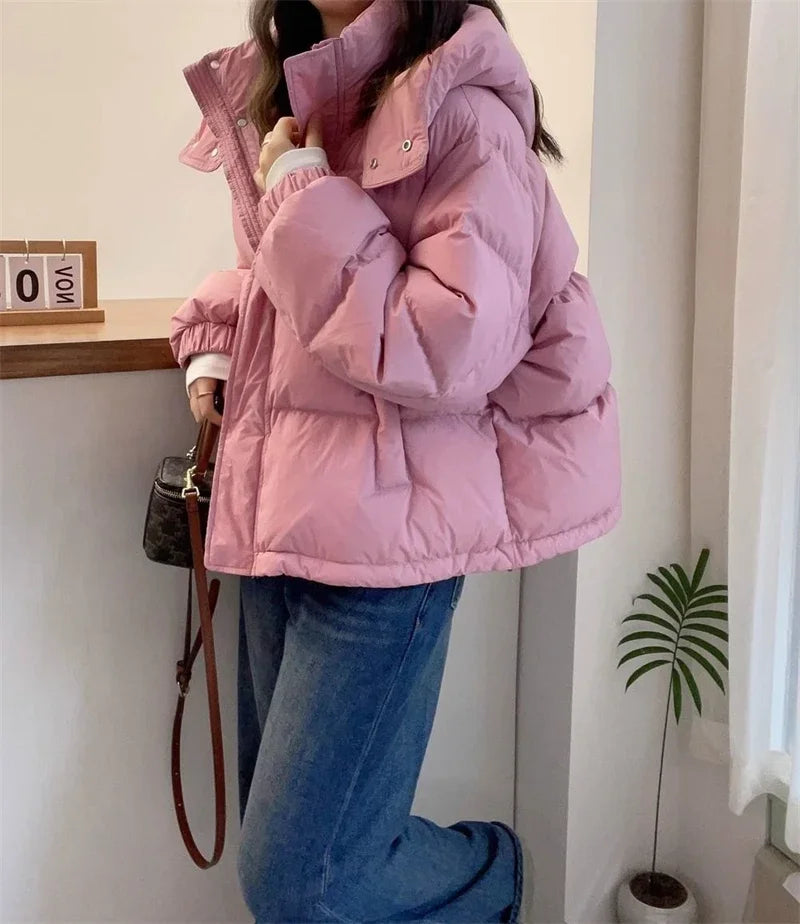 Cotton Parkas Thick Warm Loose Puffer Jacket