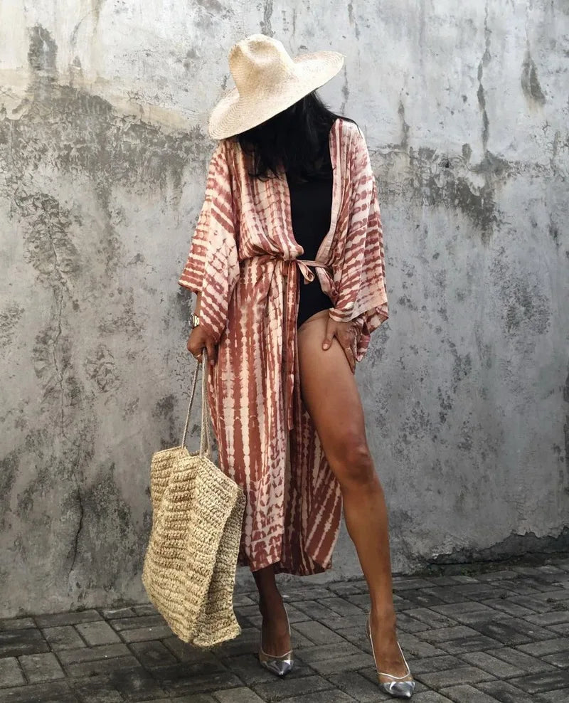 Robe Femme Long Dress Bikini Cover Ups