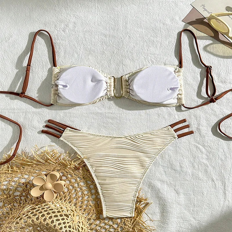 New Sexy Brazilian Pool Bather Bikini Set