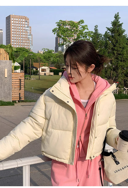 Parkas Warm Stand Collar Cold Puffer Jacket