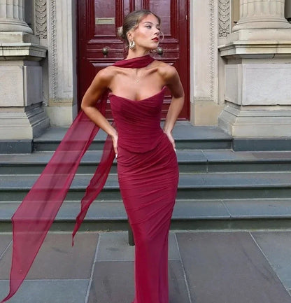 Suninheart Elegant Women 2 Piece Dress Set