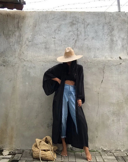 Solid Cotton Bikini Cover Ups
