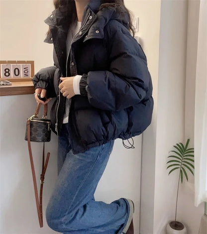 Cotton Parkas Thick Warm Loose Puffer Jacket