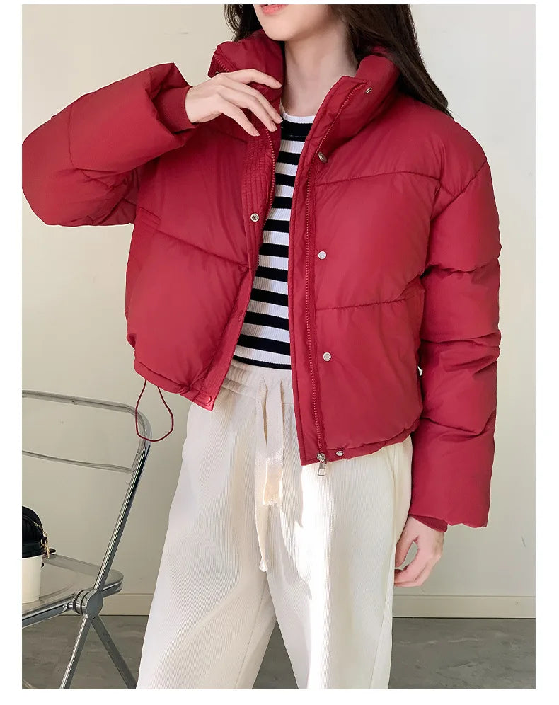 Parkas Warm Stand Collar Cold Puffer Jacket