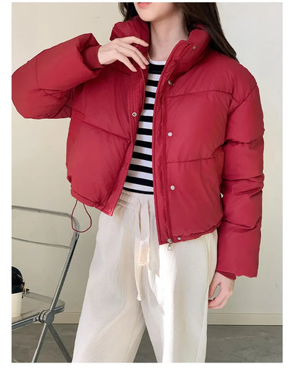 Parkas Warm Stand Collar Cold Puffer Jacket