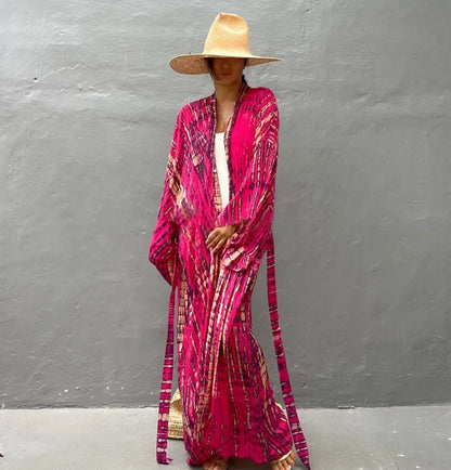 Robe Femme Long Dress Bikini Cover Ups