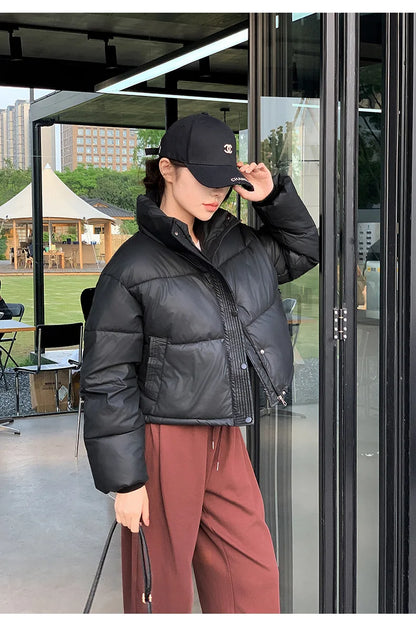 Parkas Warm Stand Collar Cold Puffer Jacket