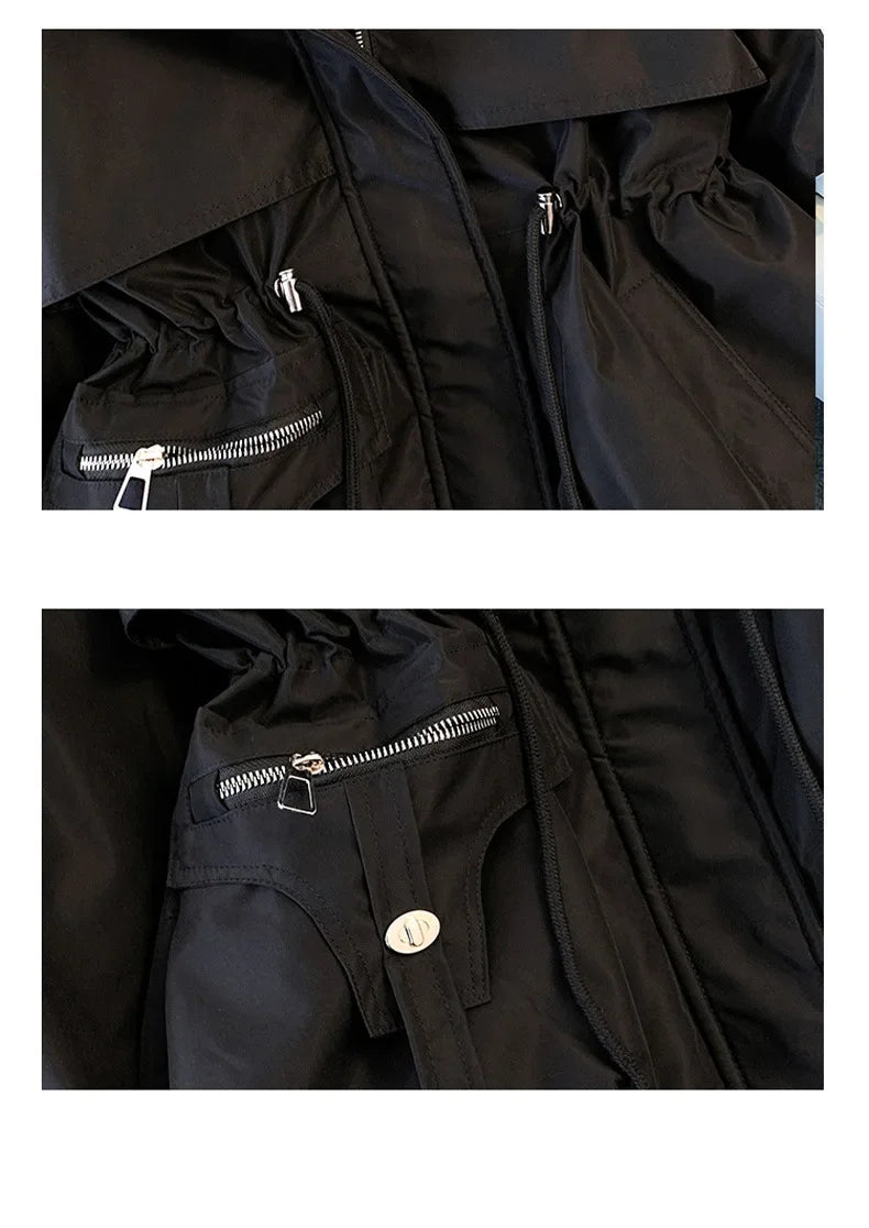 Fleece Lined Fur Hood Down Puffer Jacket
