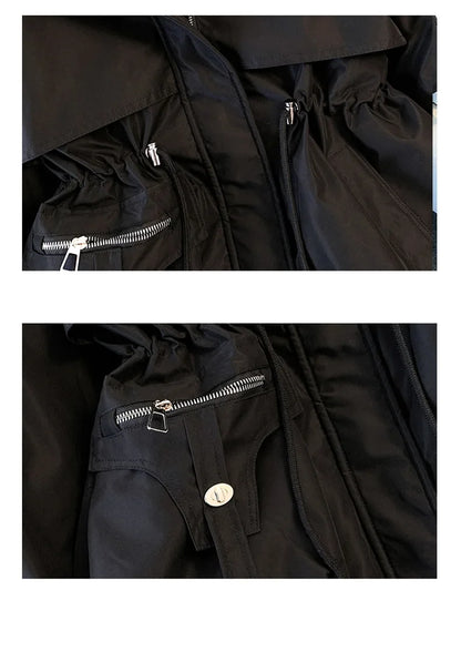 Fleece Lined Fur Hood Down Puffer Jacket