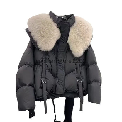 Fur Collar Winter Women Puffer Jacket