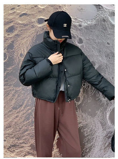 Parkas Warm Stand Collar Cold Puffer Jacket