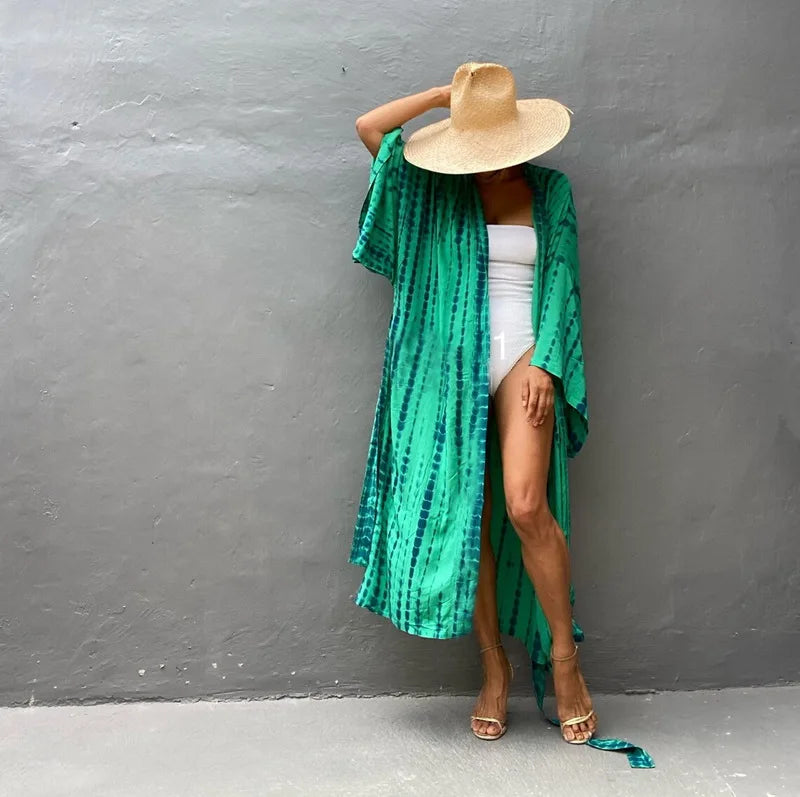Robe Femme Long Dress Bikini Cover Ups