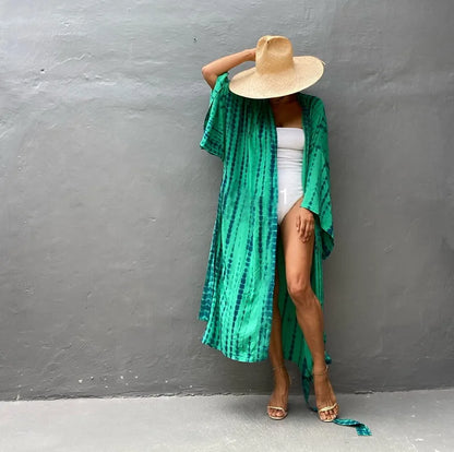 Robe Femme Long Dress Bikini Cover Ups