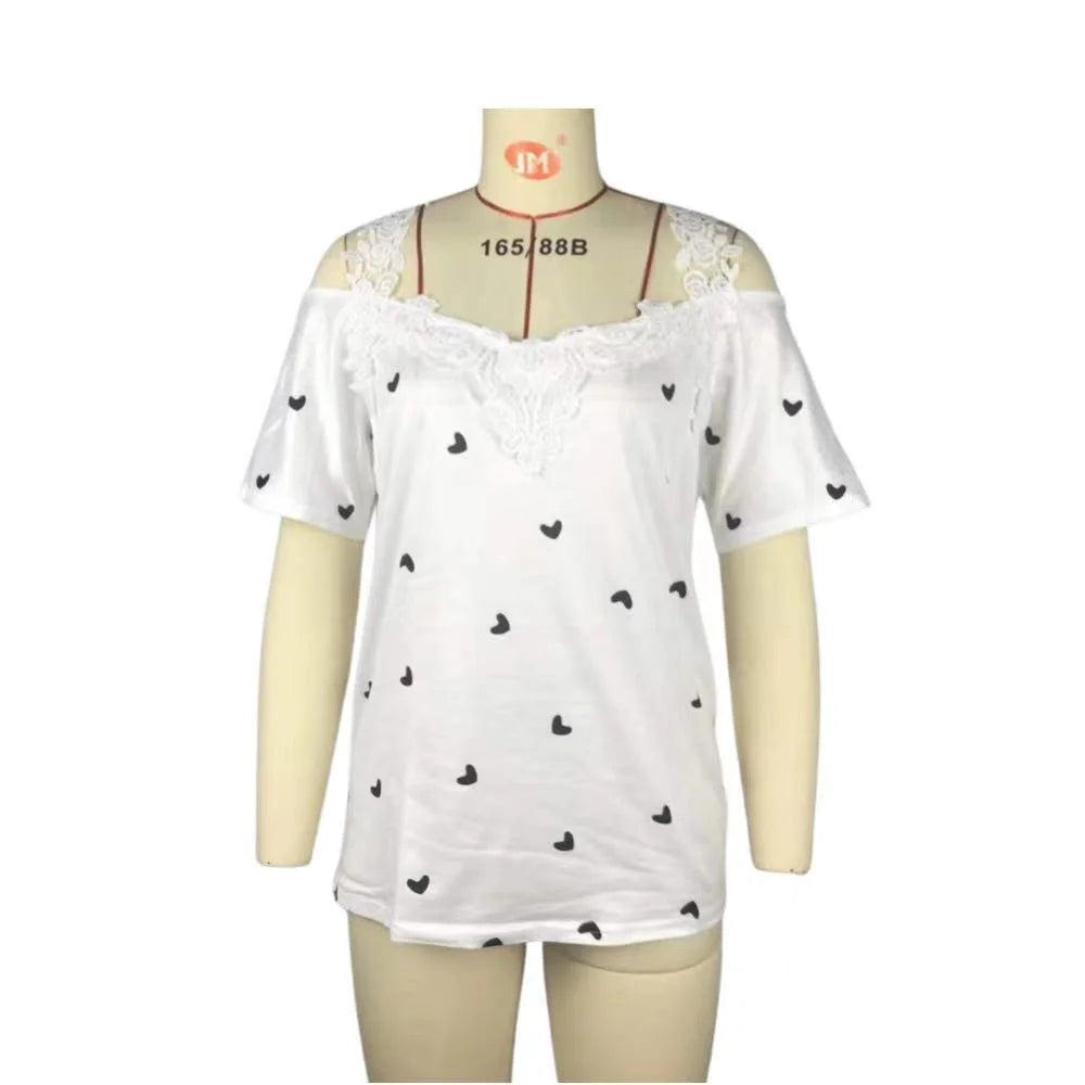 Summer Women's Fashion V-Neck T-Shirt