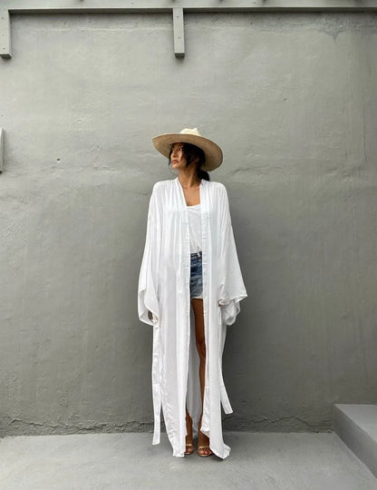 Solid Cotton Bikini Cover Ups
