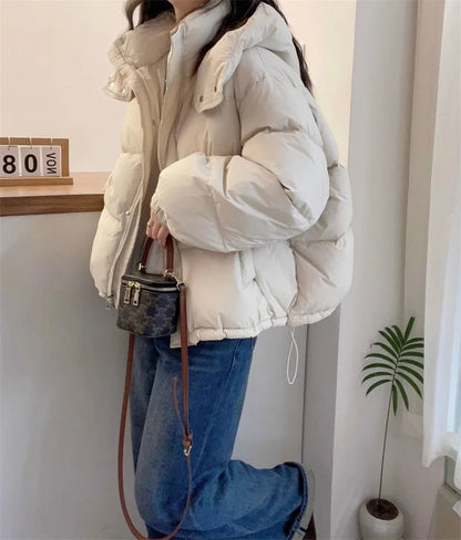 Cotton Parkas Thick Warm Loose Puffer Jacket