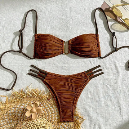 New Sexy Brazilian Pool Bather Bikini Set