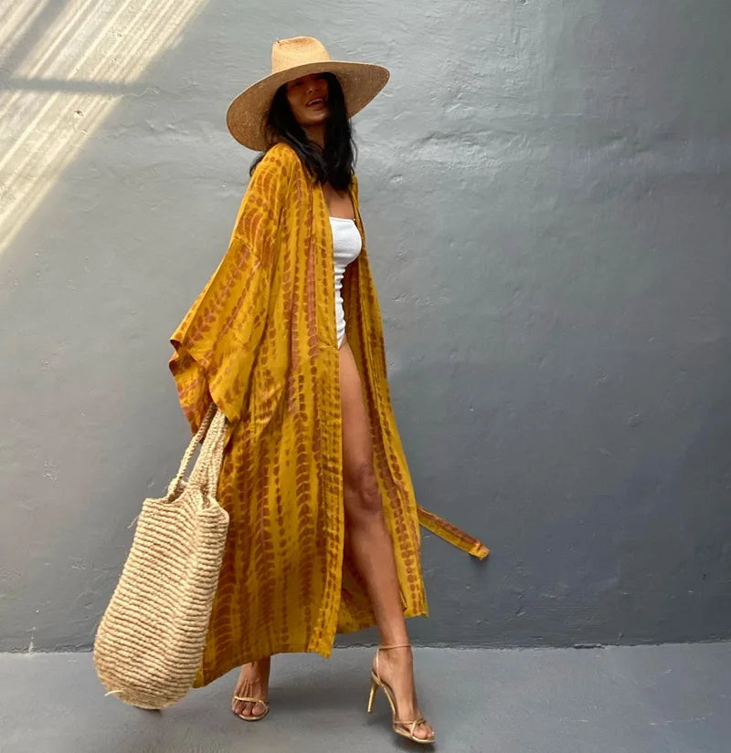 Robe Femme Long Dress Bikini Cover Ups