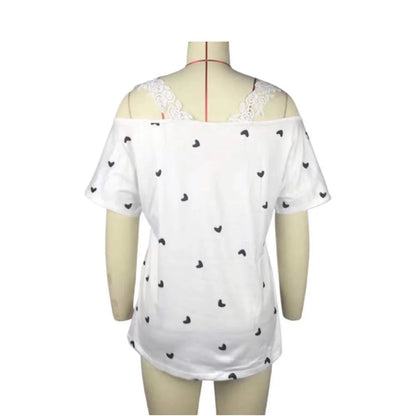 Summer Women's Fashion V-Neck T-Shirt