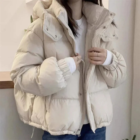 Cotton Parkas Thick Warm Loose Puffer Jacket