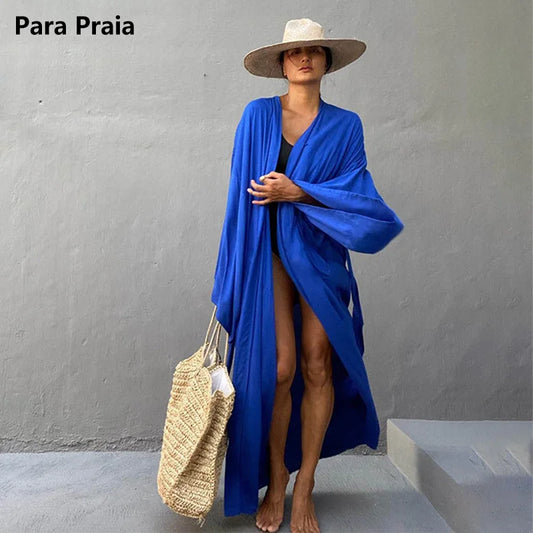 Solid Cotton Bikini Cover Ups