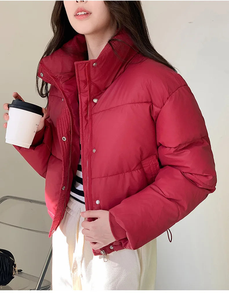 Parkas Warm Stand Collar Cold Puffer Jacket