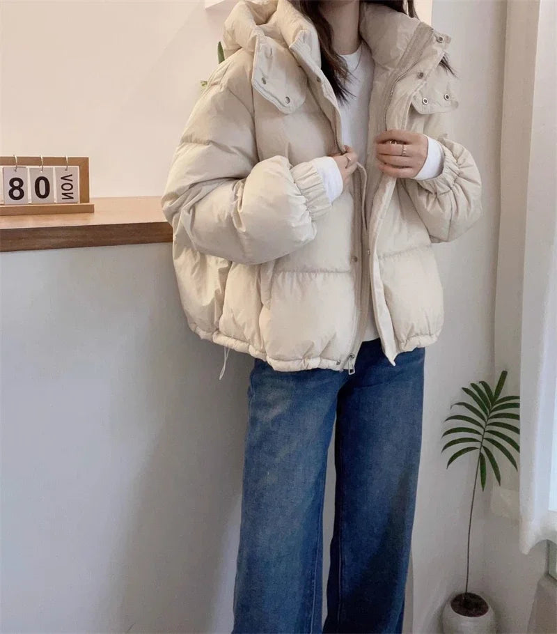 Cotton Parkas Thick Warm Loose Puffer Jacket