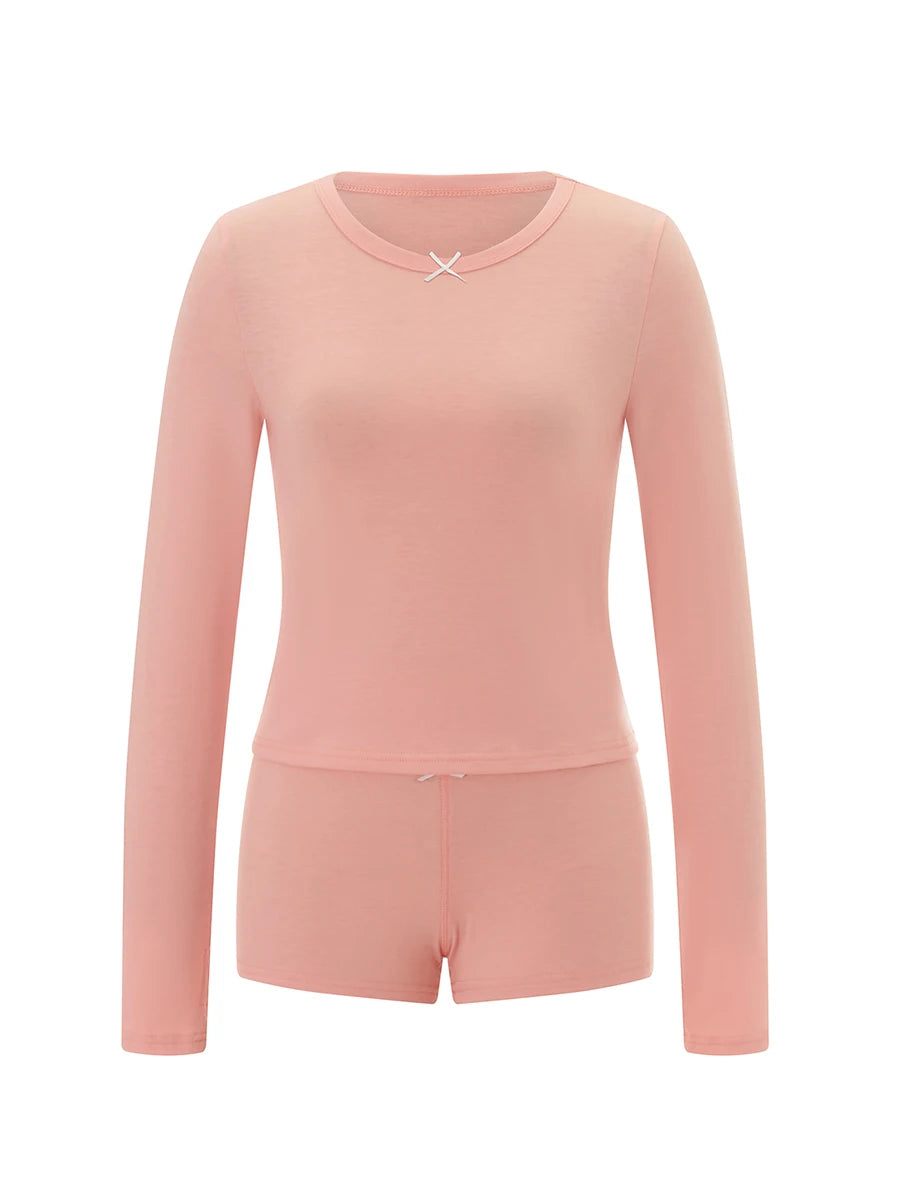 Women's 2 Piece Long Sleeve Crewneck