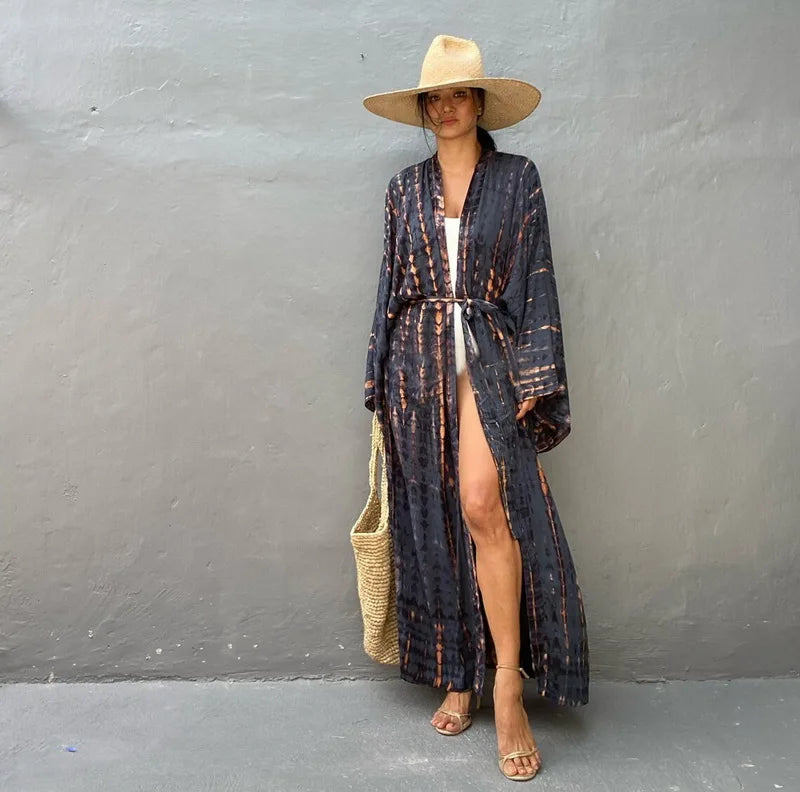 Robe Femme Long Dress Bikini Cover Ups