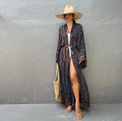 Robe Femme Long Dress Bikini Cover Ups