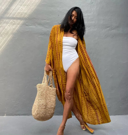 Robe Femme Long Dress Bikini Cover Ups