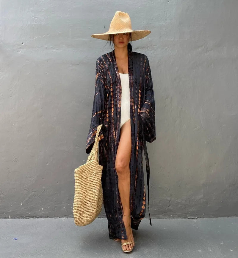 Robe Femme Long Dress Bikini Cover Ups