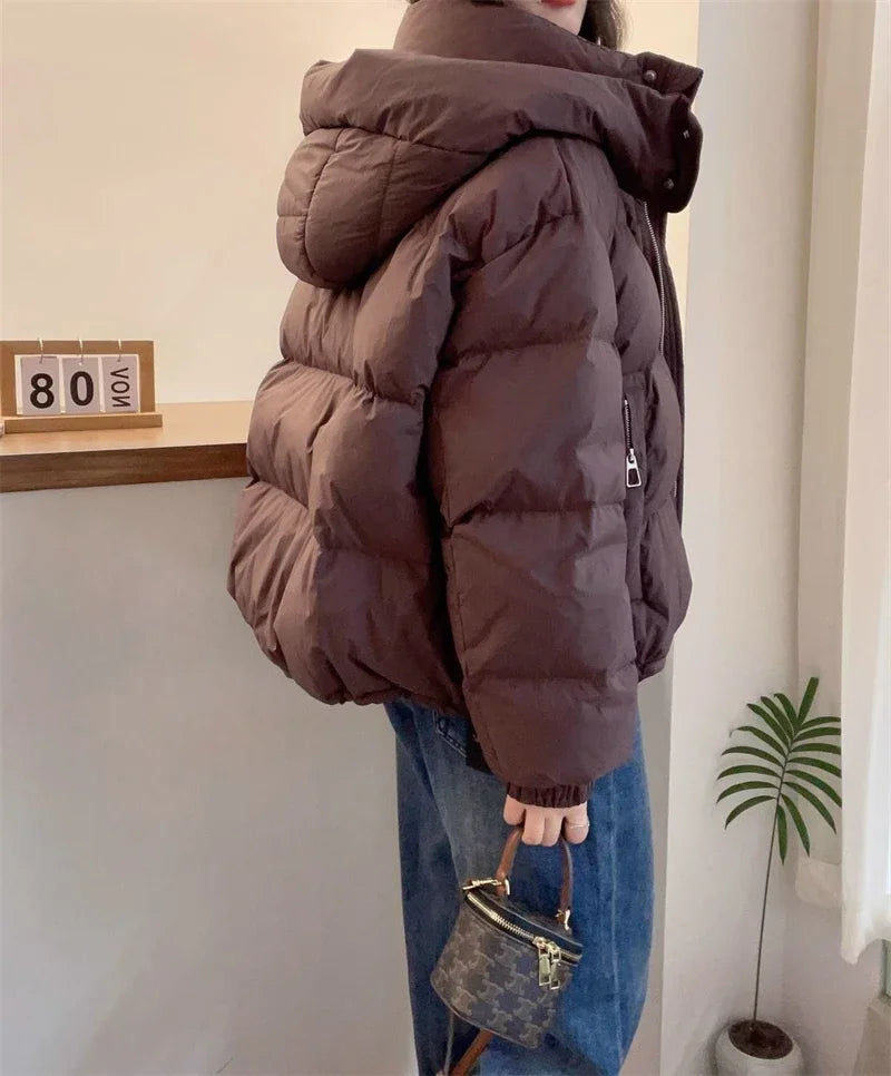 Cotton Parkas Thick Warm Loose Puffer Jacket