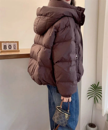 Cotton Parkas Thick Warm Loose Puffer Jacket