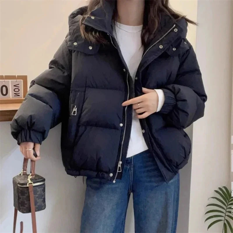 Cotton Parkas Thick Warm Loose Puffer Jacket