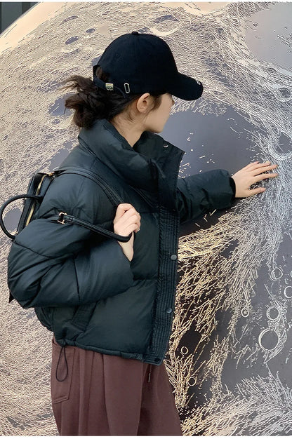 Parkas Warm Stand Collar Cold Puffer Jacket