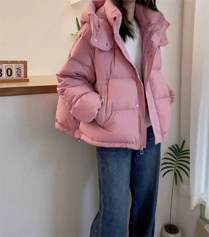 Cotton Parkas Thick Warm Loose Puffer Jacket