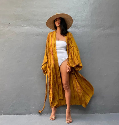 Robe Femme Long Dress Bikini Cover Ups