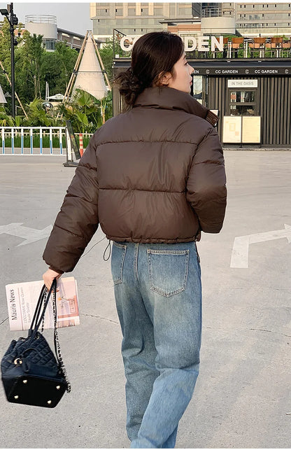 Parkas Warm Stand Collar Cold Puffer Jacket