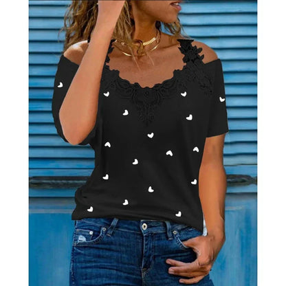 Summer Women's Fashion V-Neck T-Shirt
