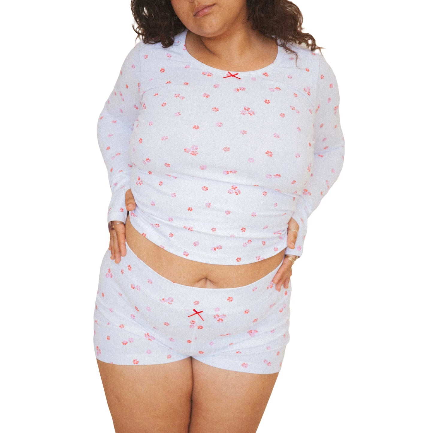 Women's 2 Piece Long Sleeve Crewneck
