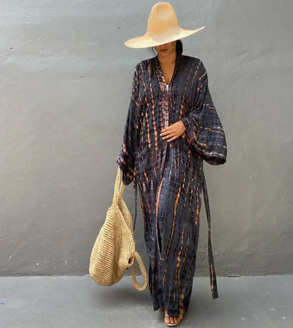 Robe Femme Long Dress Bikini Cover Ups