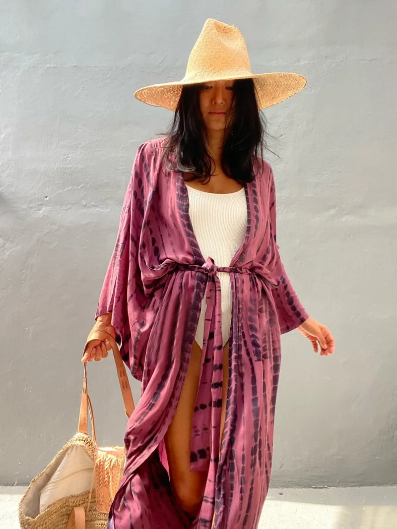 Robe Femme Long Dress Bikini Cover Ups