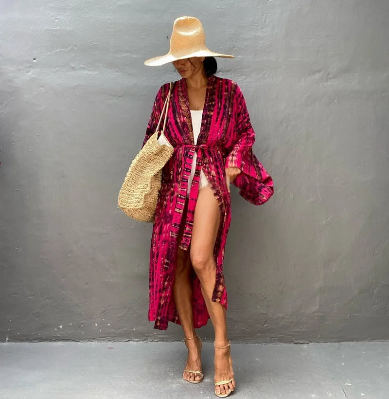 Robe Femme Long Dress Bikini Cover Ups