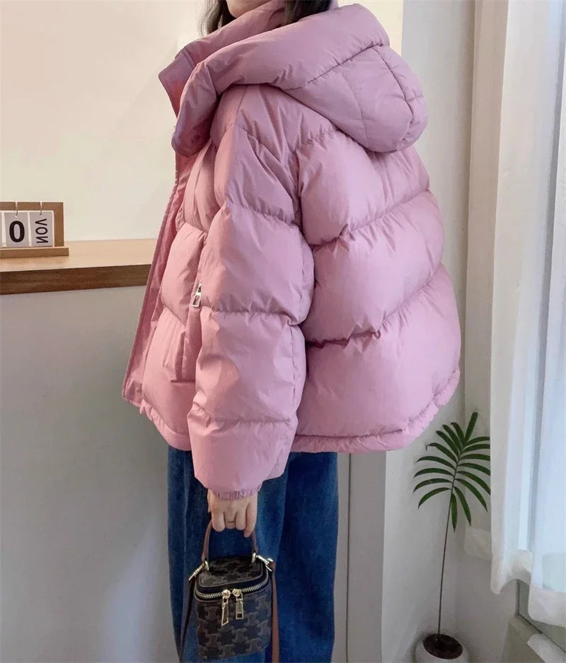 Cotton Parkas Thick Warm Loose Puffer Jacket