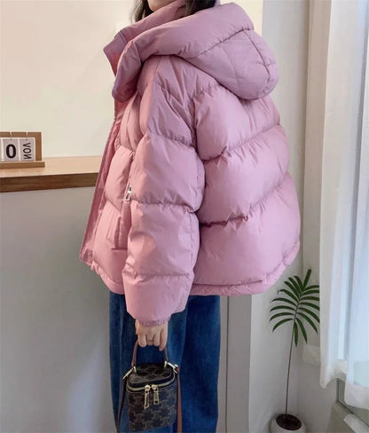 Cotton Parkas Thick Warm Loose Puffer Jacket