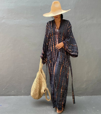 Robe Femme Long Dress Bikini Cover Ups